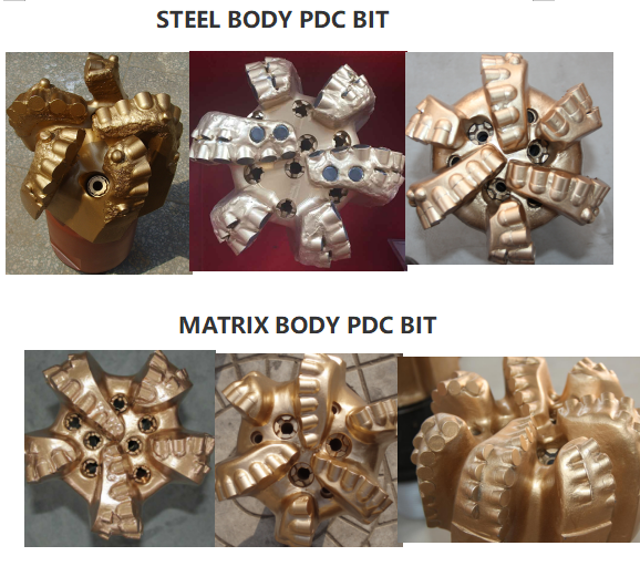 the difference between steel body PDC bit and matrix body pdc bit